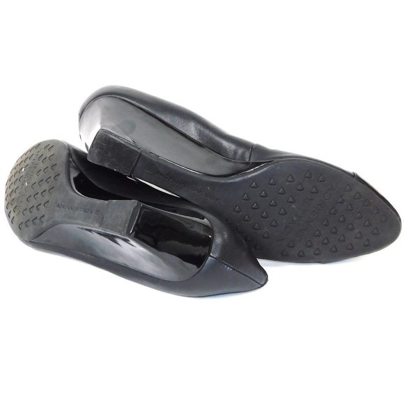 NWT Adrienne Vittadini "Manassas" Black with Patent Toe Cap Wedge - Picture 10 of 12